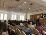 2019 "Antisemitism: Then and Now" Panel, Rev. Rob Spach speaks (photo courtesy of Dr. Scott Denham)