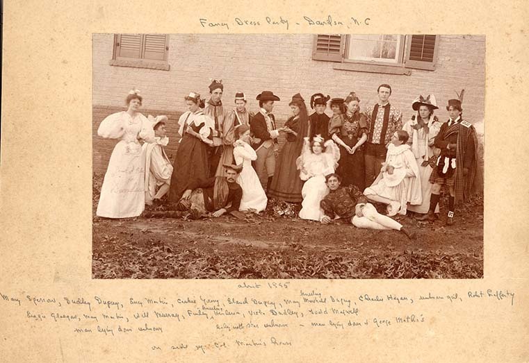 Fancy dress party at Colonel Martin’s house