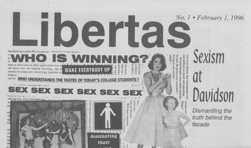 Front cover of the first issue of Libertas in 1996