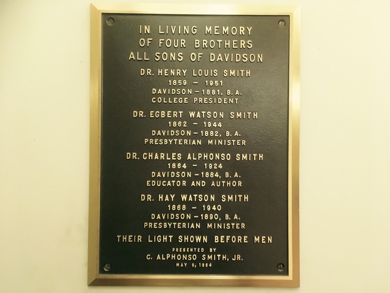 Plaque in Memory of Smith Brothers