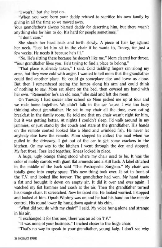 Third page of a short story titled "Possessions"