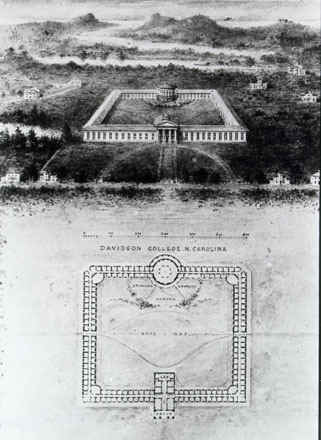 Sketch of the original plans for Chambers