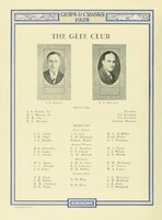 Officers and Members of the Glee Club in 1928