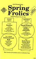 Invitation to Spring Frolics 1992.