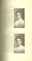 According to the 1909 Quips and Cranks,  Miss Bertha Fleming was pursing the A.B. course of study, while Miss Susan Summers pursued a B.S. degree. These women were following in the footsteps of Brown and Summers, undertaking the degree course of study, without receiving a formal degree. Nevertheless, these women were the first acknowledged in the college annual.