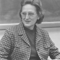 Dr. C. Louise Nelson became the first female instructor to reach the rank of full professor, in the Department of Economics.