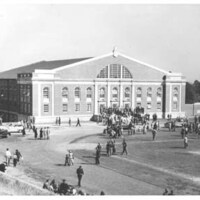 Dedication of Johnston Gym in 1949.