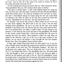 Third page of a short story titled "Possessions"