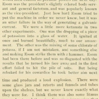 A section of "Davidson in the "Forties"" from the 1895 issue of Quips and Cranks. Describes some of the work of "Esom", a man enslaved by President Williamson.