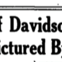 Davidsonian Article Headline May 15, 2924 with text, "Earliest Days of Davidson's Baseball History Are Pictured By Former Player."
