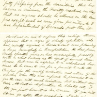 A handwritten page of a letter written by William Waller Carson in 1918