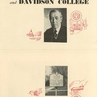 Woodrow Wilson and Davidson College Pamphlet Cover page 1
