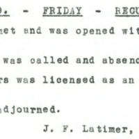 Transcribed faculty minutes from February 14, 1879