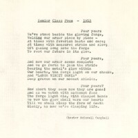 Senior Class Poem – 1913