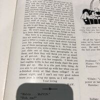 The second page of the short story contains a letter home in gibberish from a mother to her son