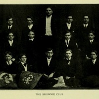 Members of the Brownie club featured in the 1905 and 1908 editions of Quips and Cranks