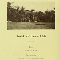 Kodak Camera Club yearbook page (1909)