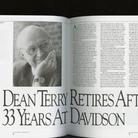 A cover story on Will Terry's retirement in the Davidson Journal.